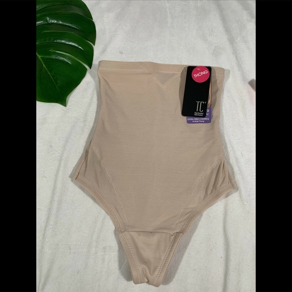 NWT TC Sheer Inset High Waist Shaper Thong Small - Picture 4 of 12
